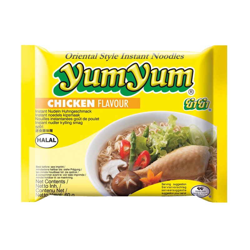 Yum Yum Chicken Flavour 60g Instant Nudeln Huhngeschmack