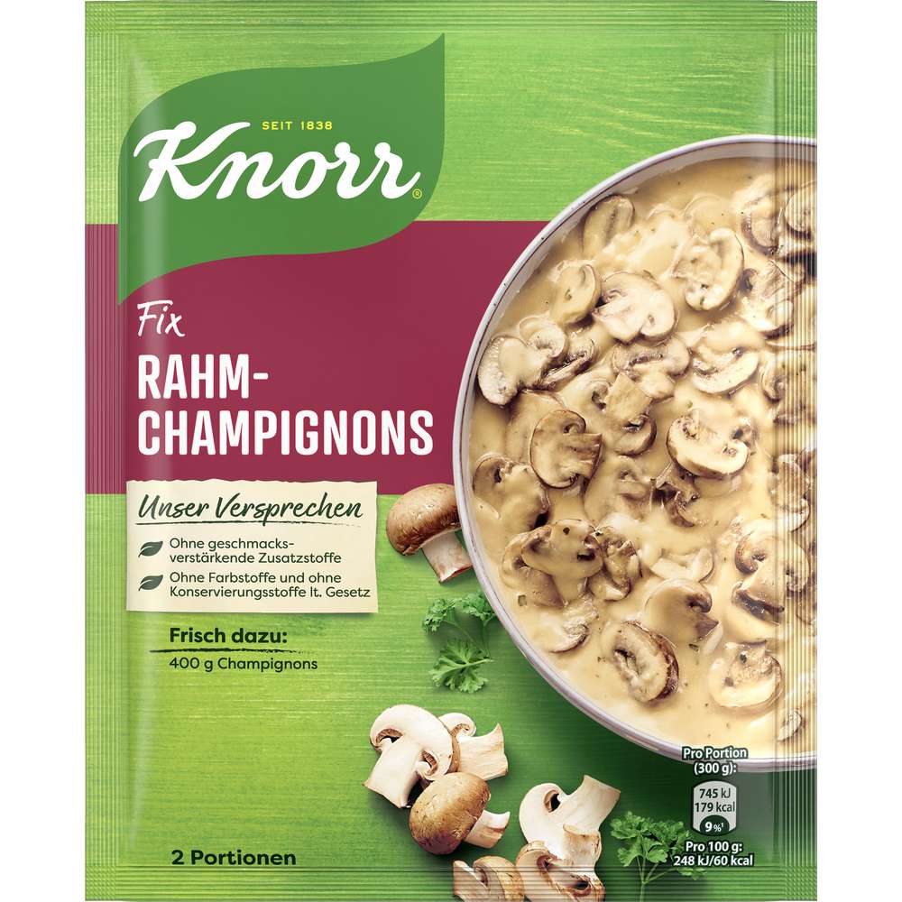 Knorr Fix Rahm-Champignons 2 Portionen